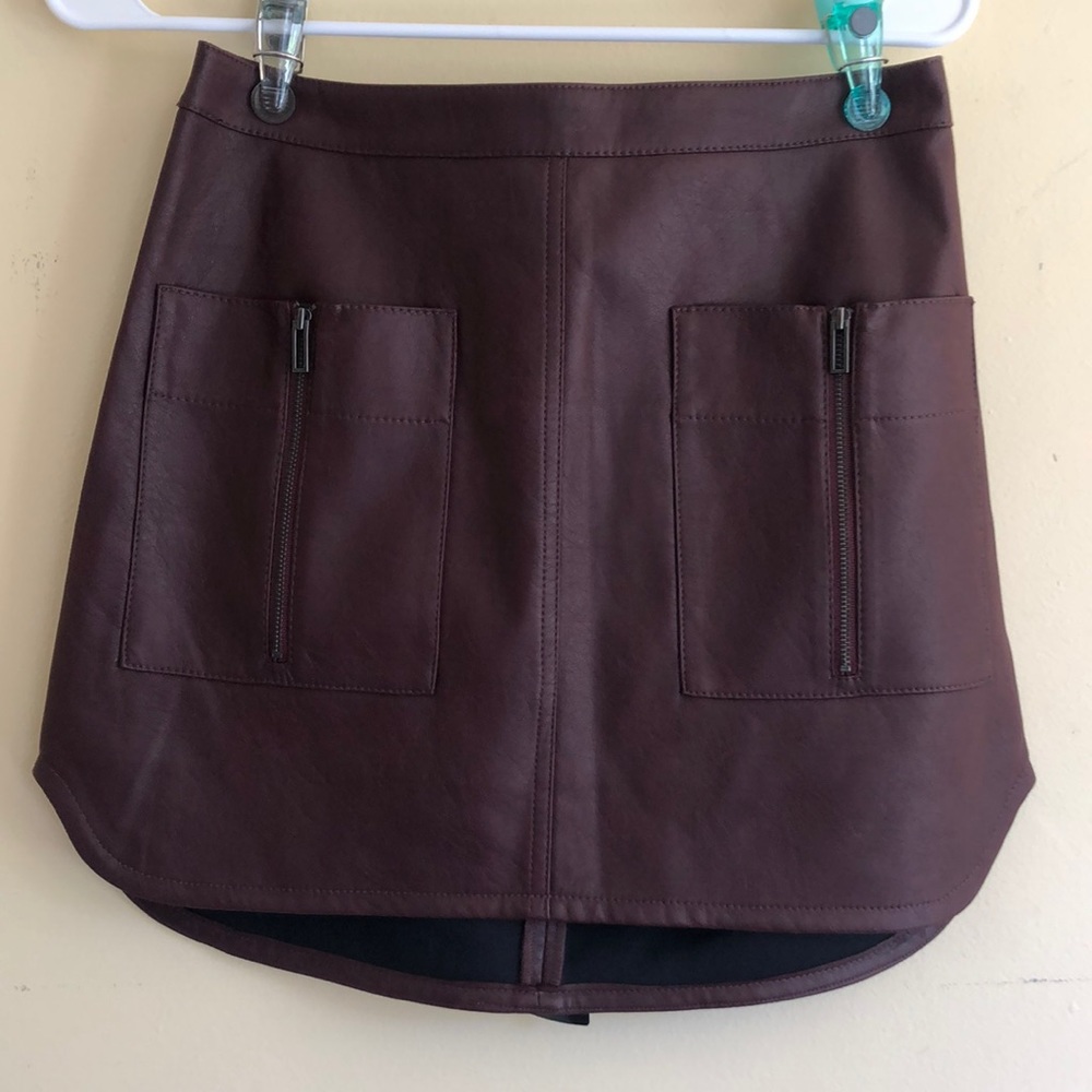 Burgundy BCBG skirt